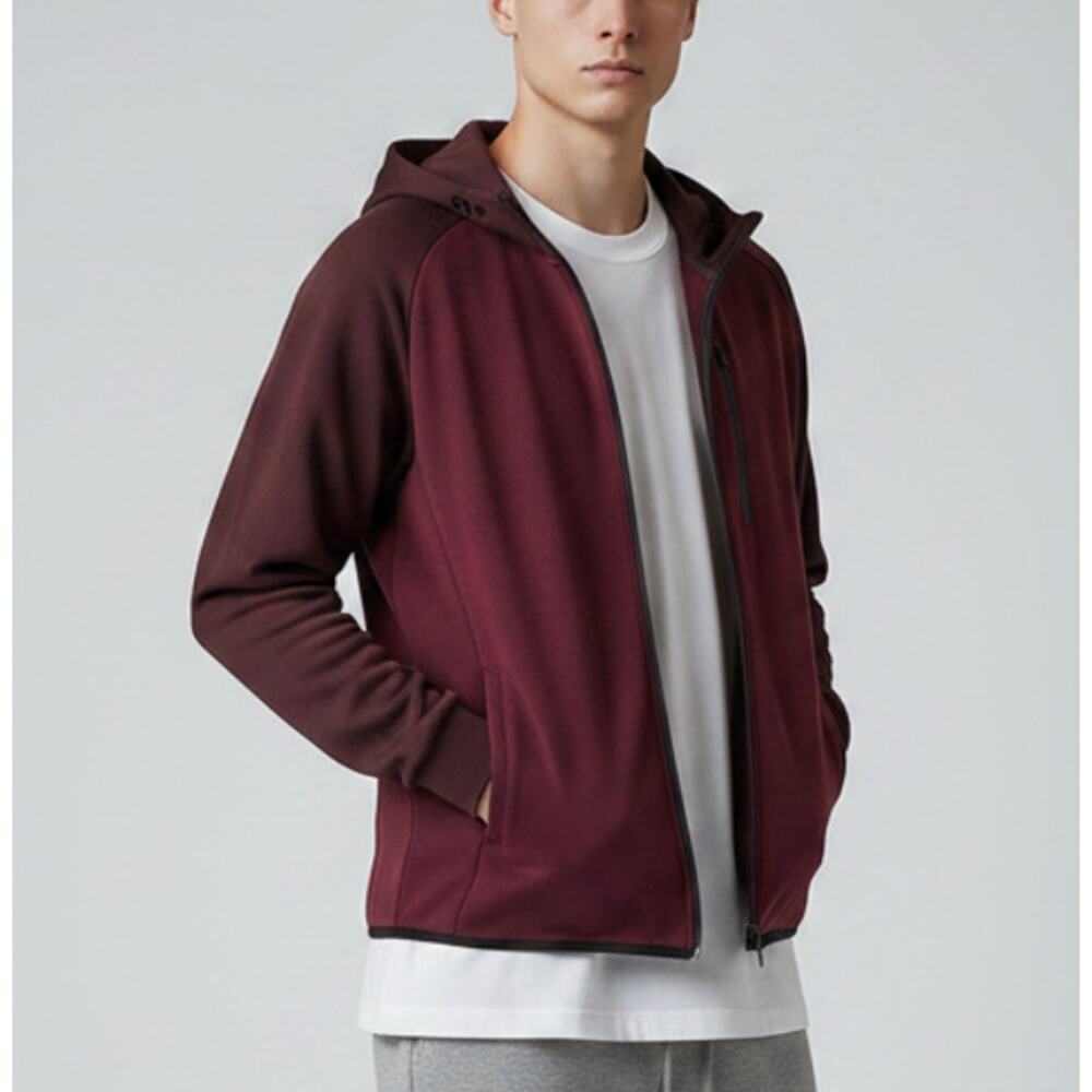 Uniqlo Men's Dry Stretch Jacket Zip Red Large